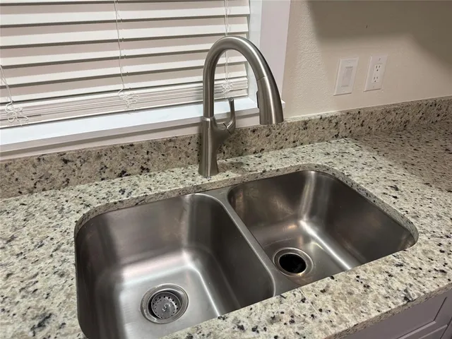 a close view of sink and tap