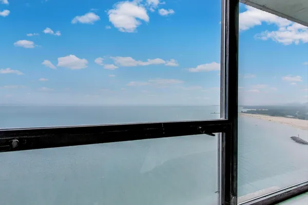 a view of sky from window