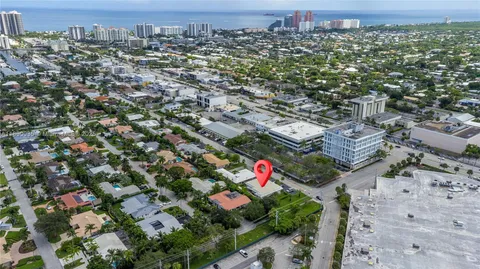 an aerial view of multiple house