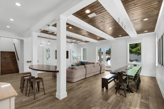 a kitchen with a sink stainless steel appliances and cabinets