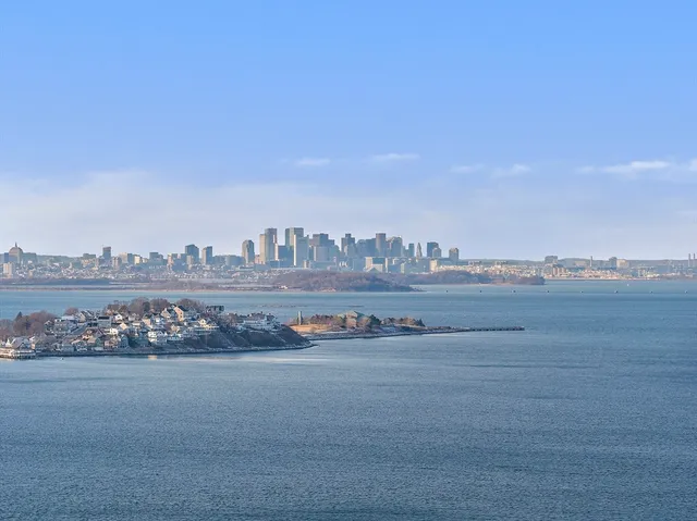 a view of an ocean and beach