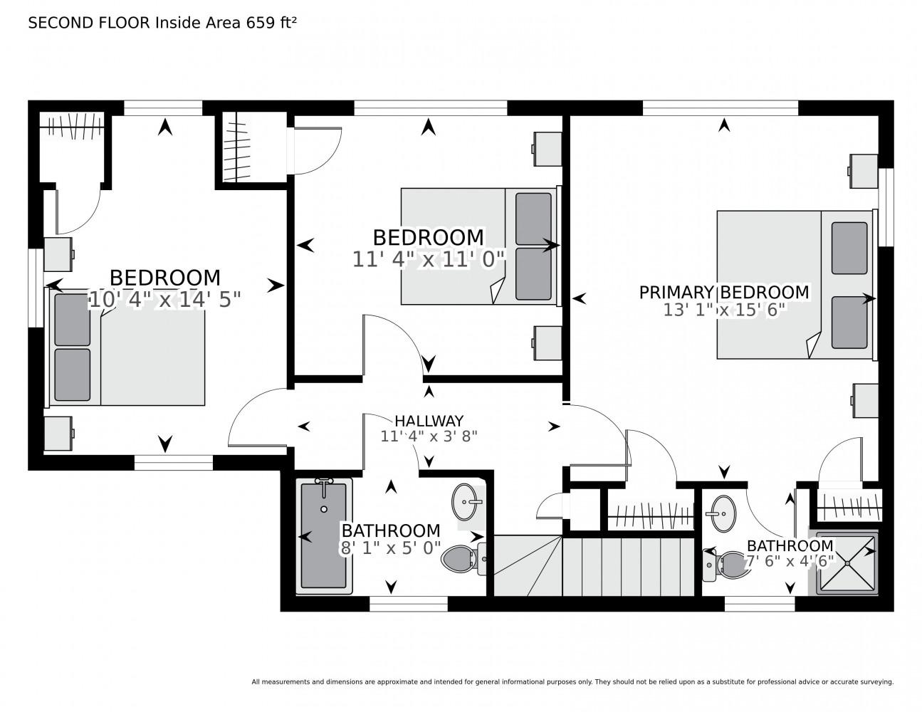 5707 Harwick Road Bethesda, MD 20816 - Photo 30 of 32 Upper Level Floor Plan