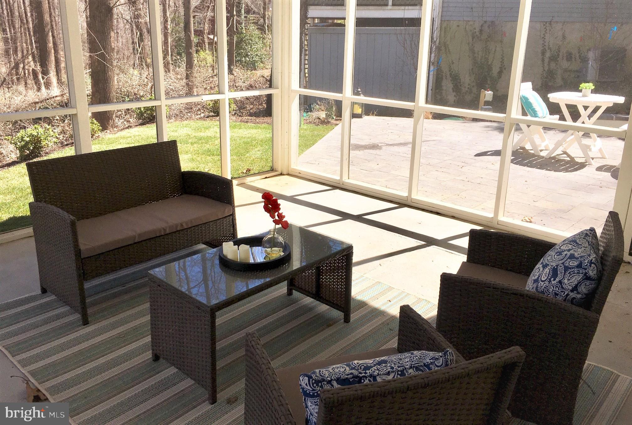1703 Robinhood Road Annapolis, MD 21401 - Photo 37 of 58 Porch has private views of woods & new sodded yard