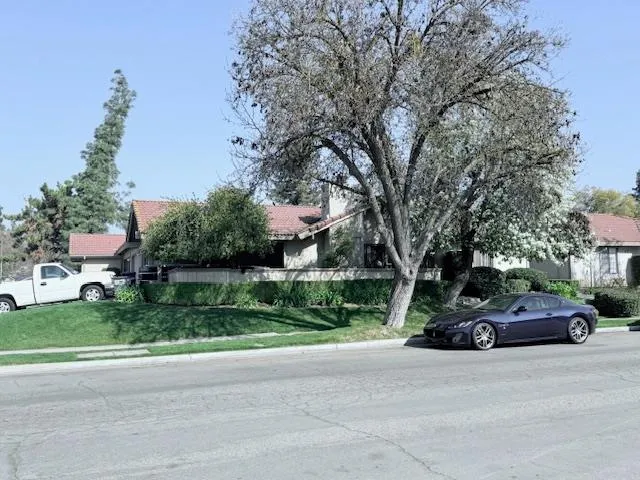 a car parked on the side of a street