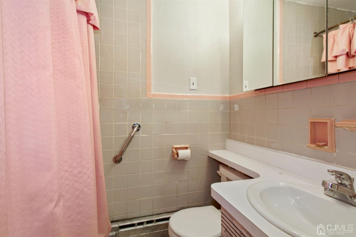 159 Vineyard Road Edison, NJ 08817 - Photo 10 of 30 a bathroom with a sink a toilet and a mirror