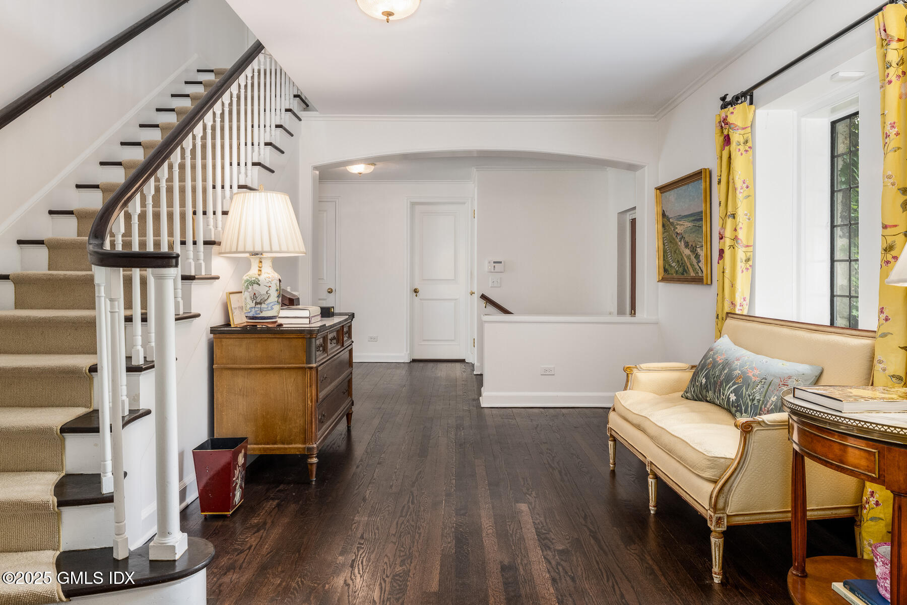 78 Khakum Wood Road Greenwich, CT 06831 - Photo 2 of 27 a living room with furniture and a wooden floor