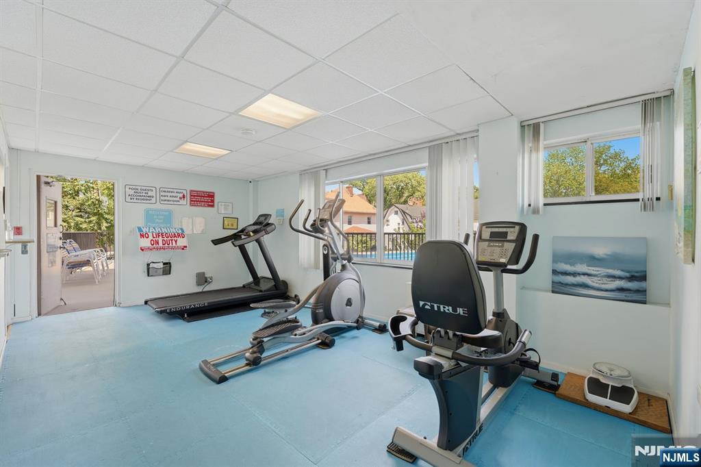 265 Main Street, Unit 704 Ridgefield Park, NJ 07660 - Photo 19 of 23 a view of a room with gym equipment