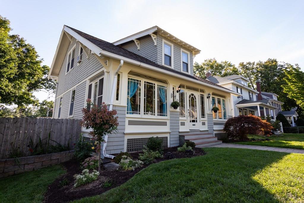 27 Hadwen Road Worcester, MA 01602 - Photo 1 of 27 a front view of a house with a garden and trees