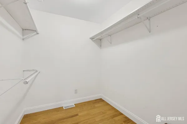 a view of a room with empty racks