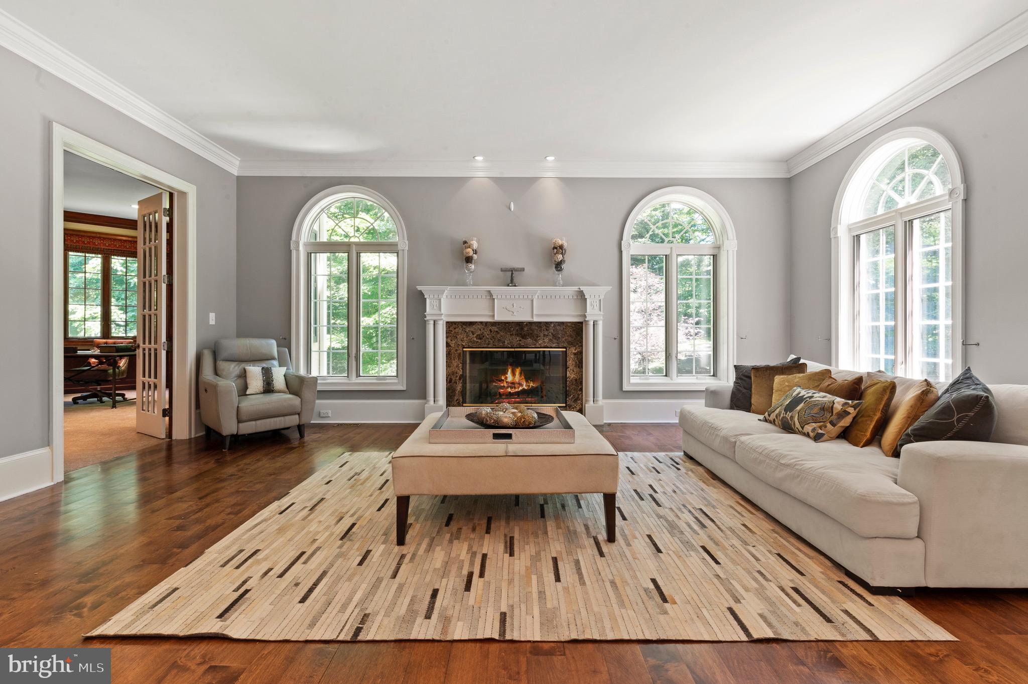 23 Old Covered Bridge Road Newtown Square, PA 19073 - Photo 7 of 65 Formal Living Room with Gas Fireplace