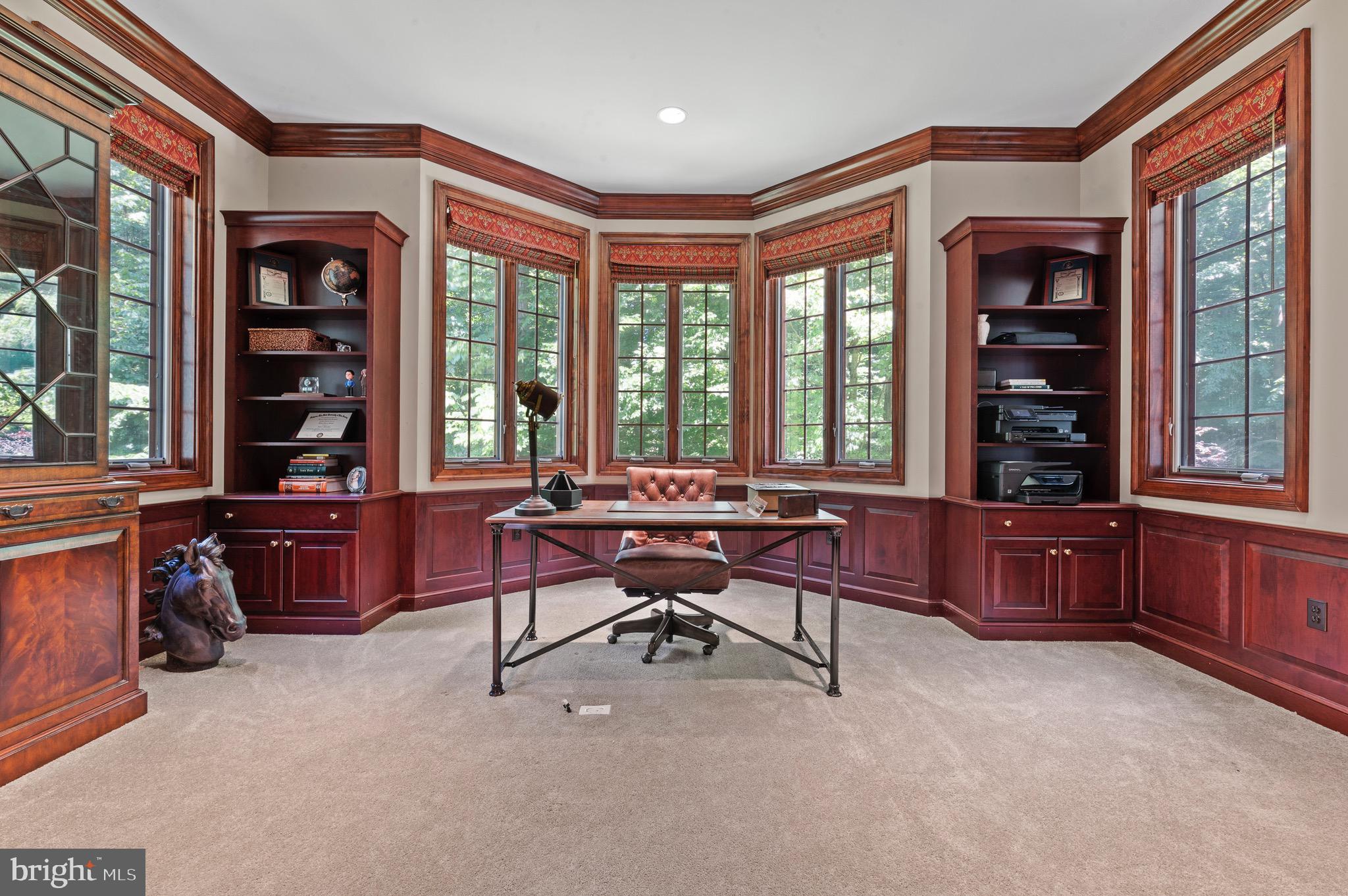 23 Old Covered Bridge Road Newtown Square, PA 19073 - Photo 9 of 65 Formal Office with Built-ins