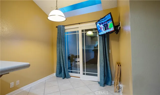 a view of a bathroom from a hallway