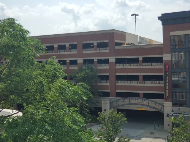 a front view of a building with balcony