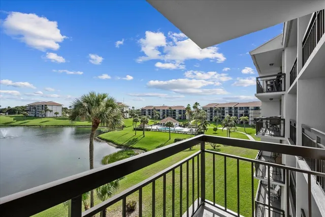 a view of a city from a balcony