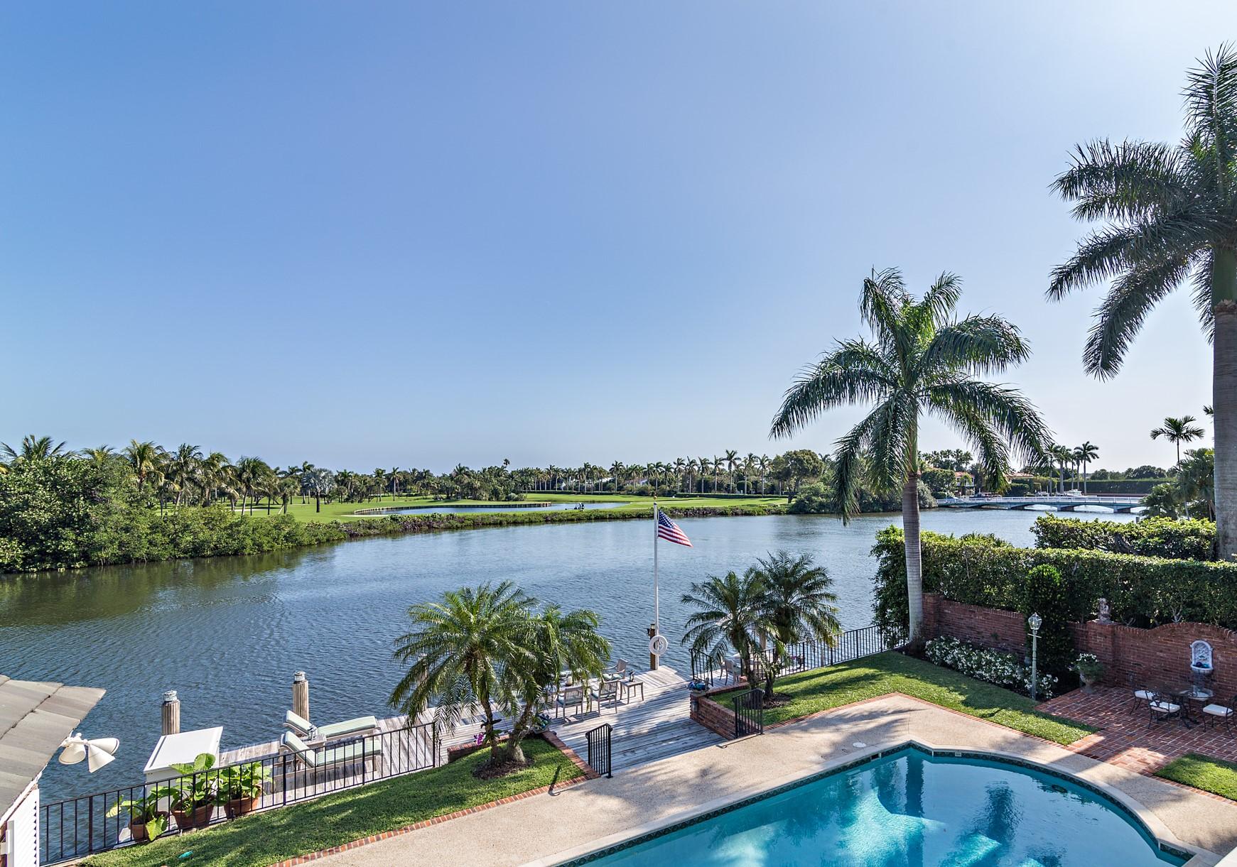 568 Island Drive Palm Beach, FL 33480 - Photo 32 of 34 a view of a terrace with sitting area and garden