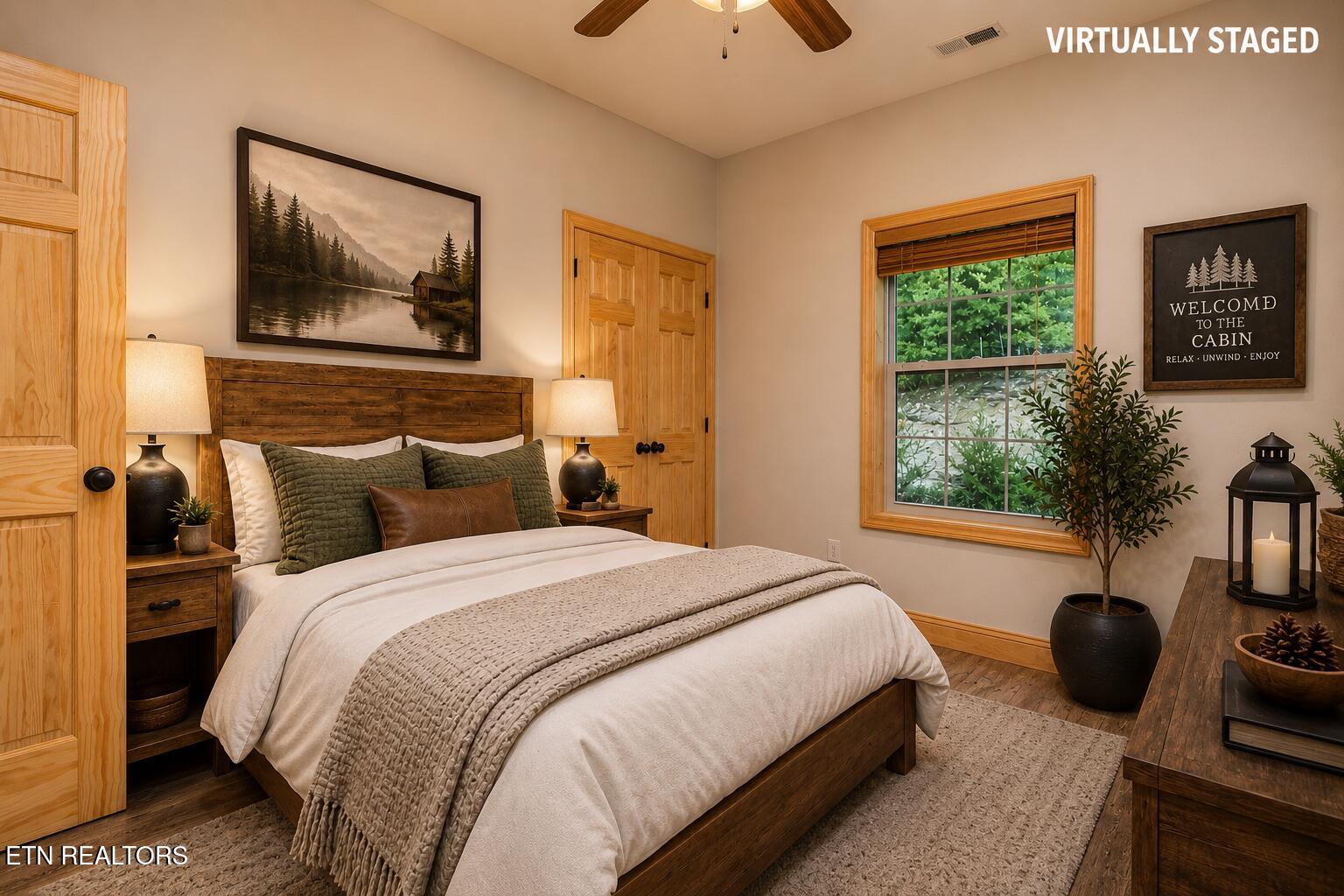 1033 Shell Mountain Road Sevierville, TN 37876 - Photo 51 of 60 Virtual Staged 2nd Bedroom