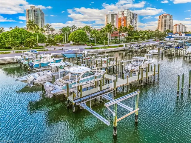 a view of a city with tall buildings