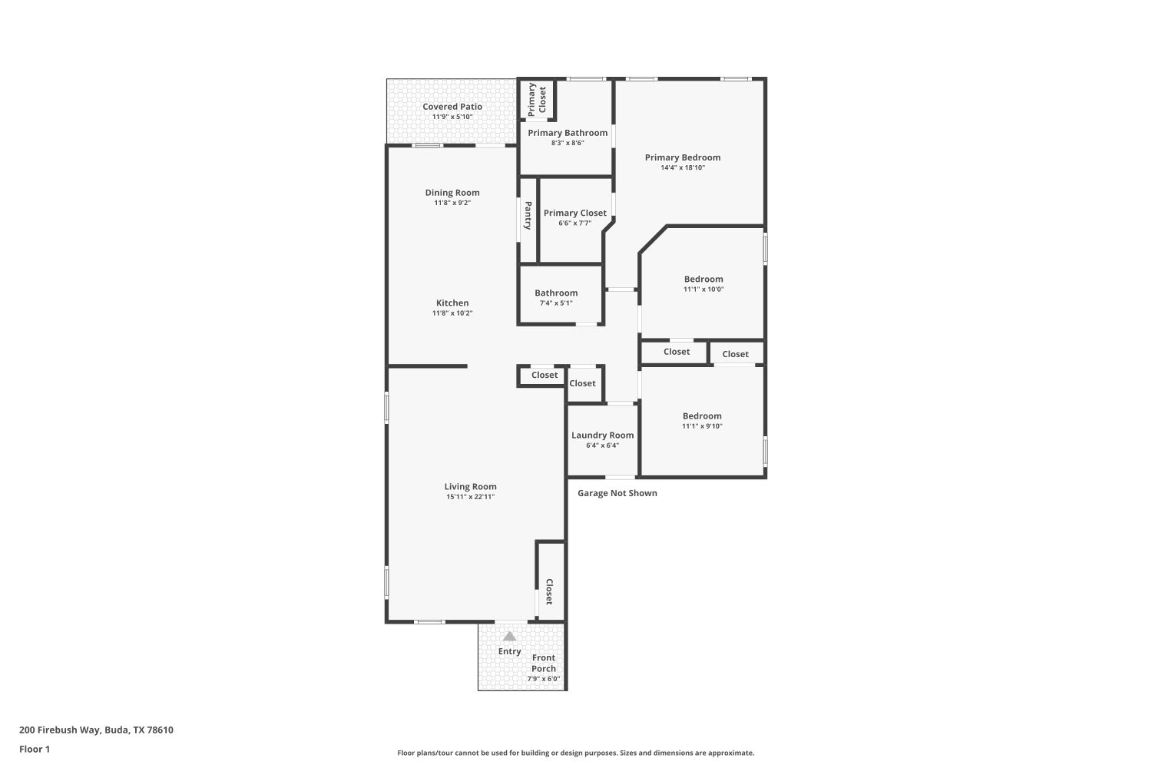 200 Firebush Way Buda, TX 78610 - Photo 29 of 29 a picture of a floor plan