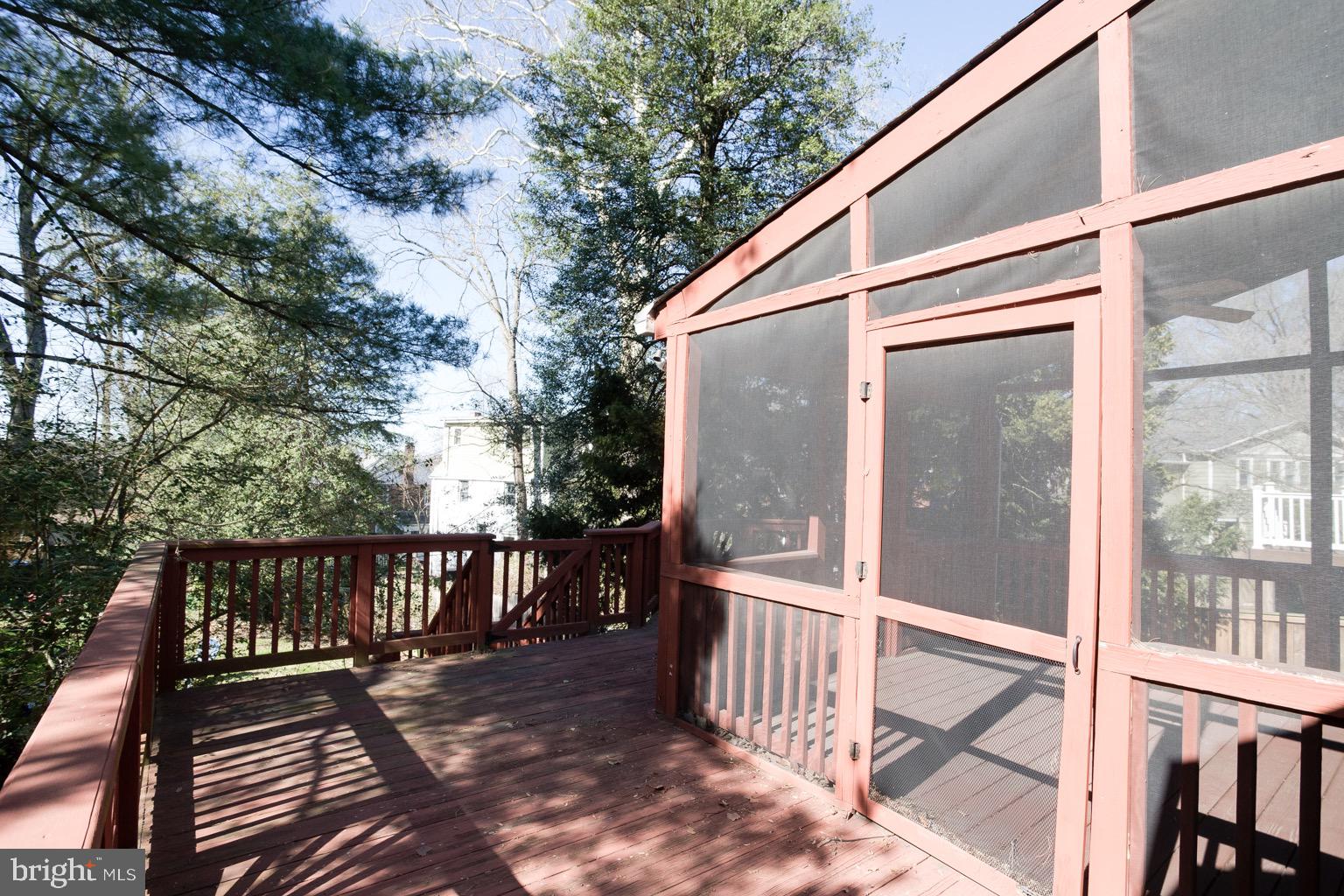 8802 2nd Avenue Silver Spring, MD 20910 - Photo 53 of 67 Half of deck is screened