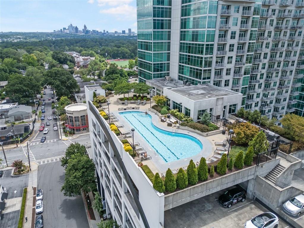 250 Pharr Road Northeast, Unit 412 Atlanta, GA 30305 - Photo 39 of 49 a view of a city from a balcony