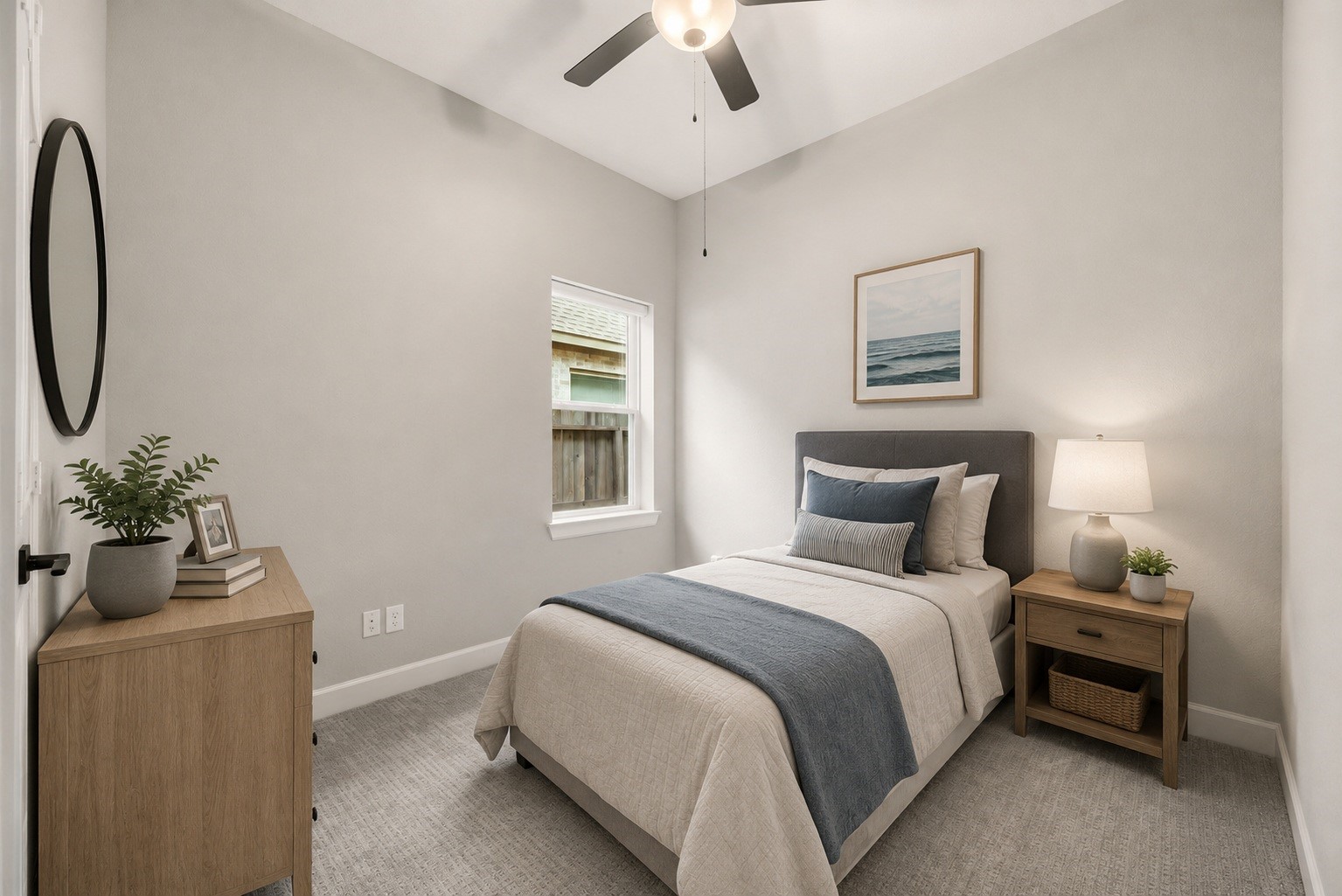 3438 Rich Radish Road Richmond, TX 77406 - Photo 14 of 25 Each bedroom provides absolute comfort and privacy, offering premium high-level carpeting and independent ceiling fan cooling. Virtually staged.