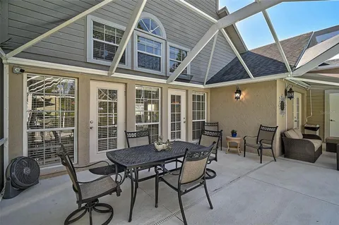a view of a lake with houses