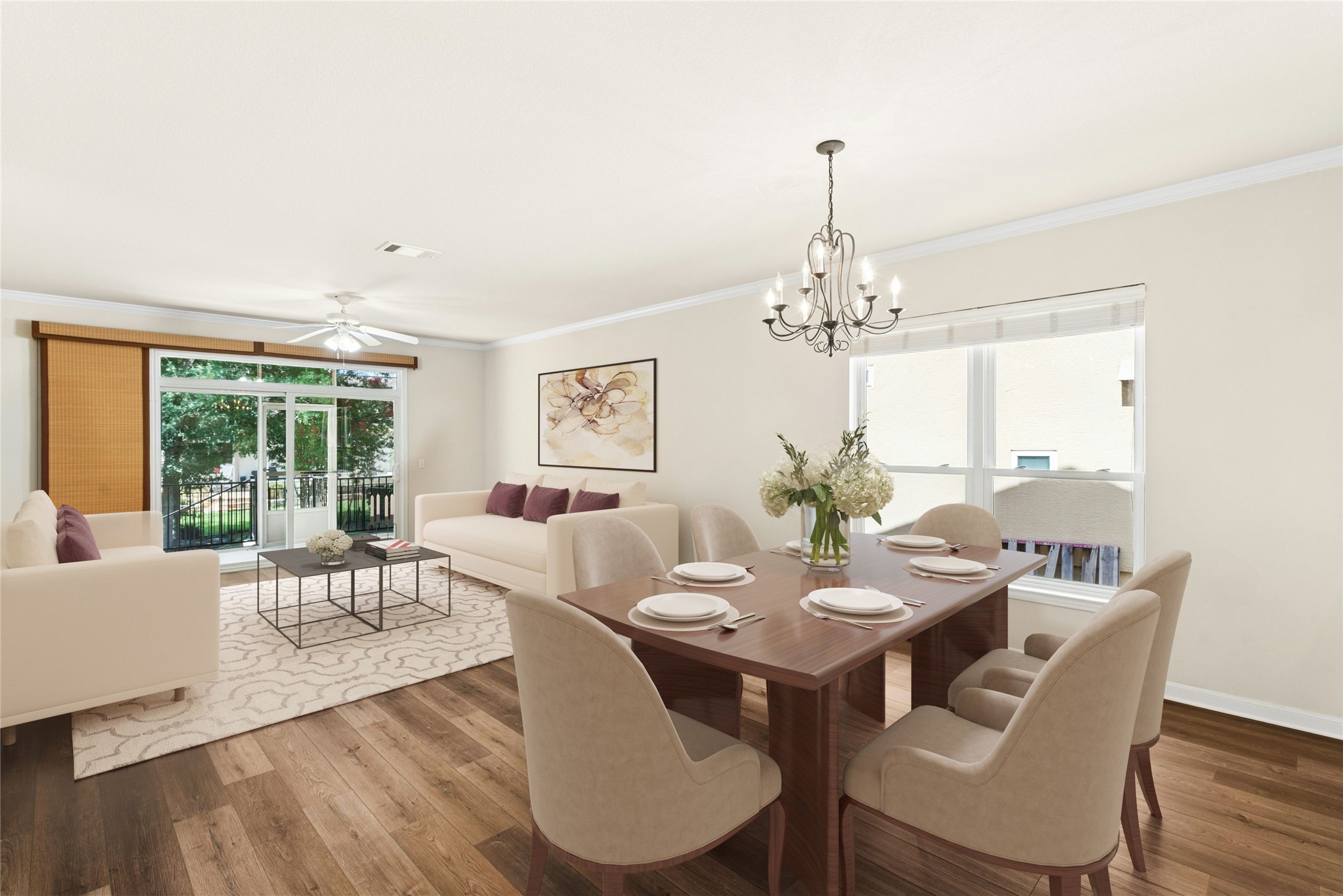 104 Keystone Cove Georgetown, TX 78633 - Photo 3 of 40 Dining & Living Room: Virtually Staged
