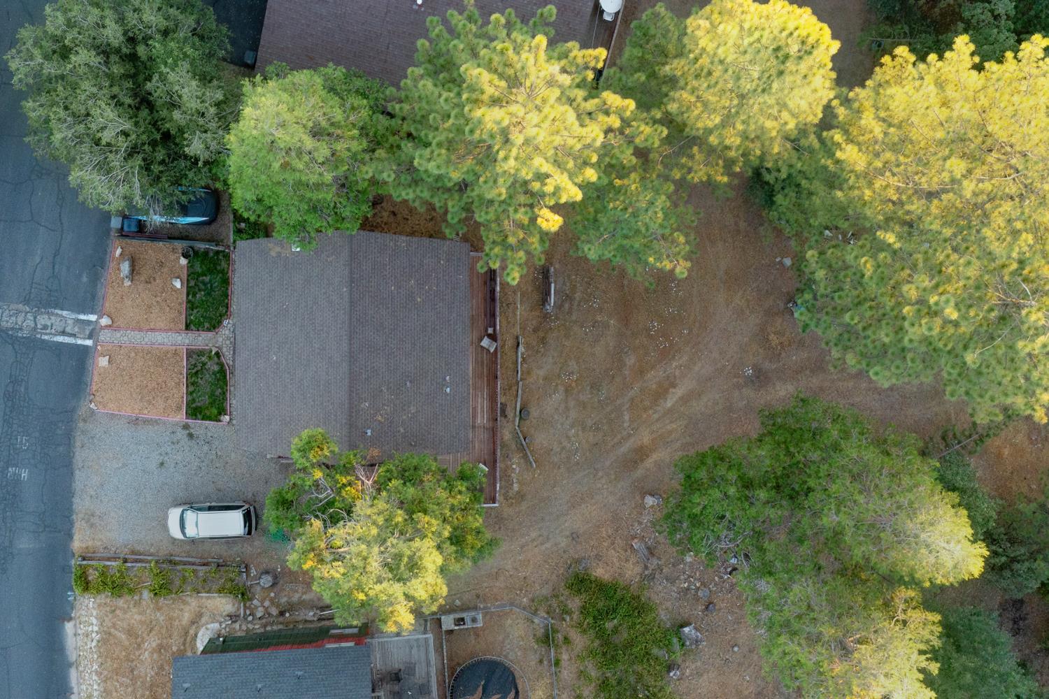 34065 Shaver Springs Road Auberry, CA 93602 - Photo 12 of 13 an aerial view of a house with a yard and garden