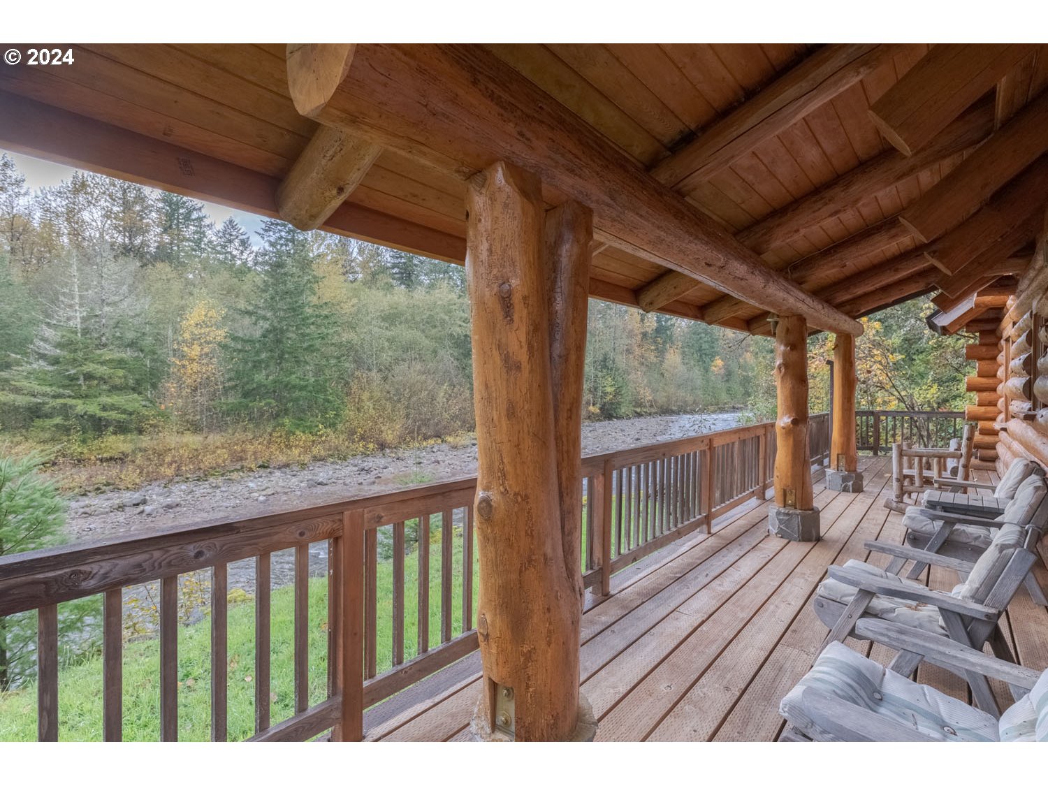 64734 East Sandy River Lane Rhododendron, OR 97049 - Photo 7 of 35 a view of balcony with wooden floor