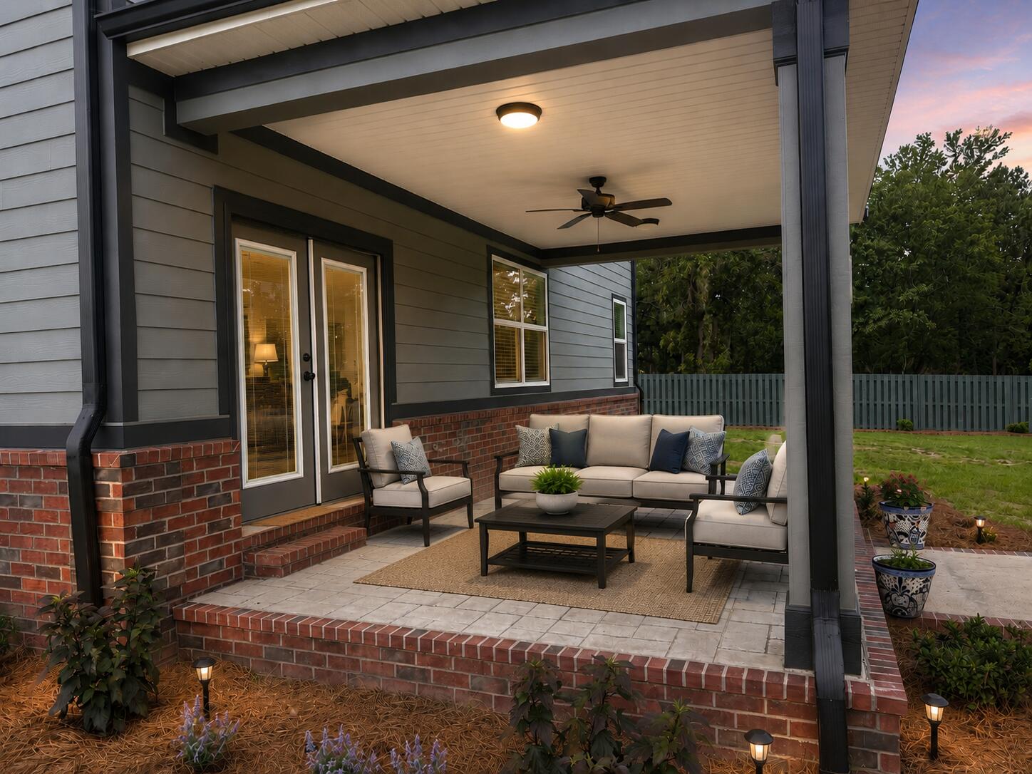520 East Frontage Road Aiken, SC 29805 - Photo 29 of 47 a view of a patio with couches and potted plants