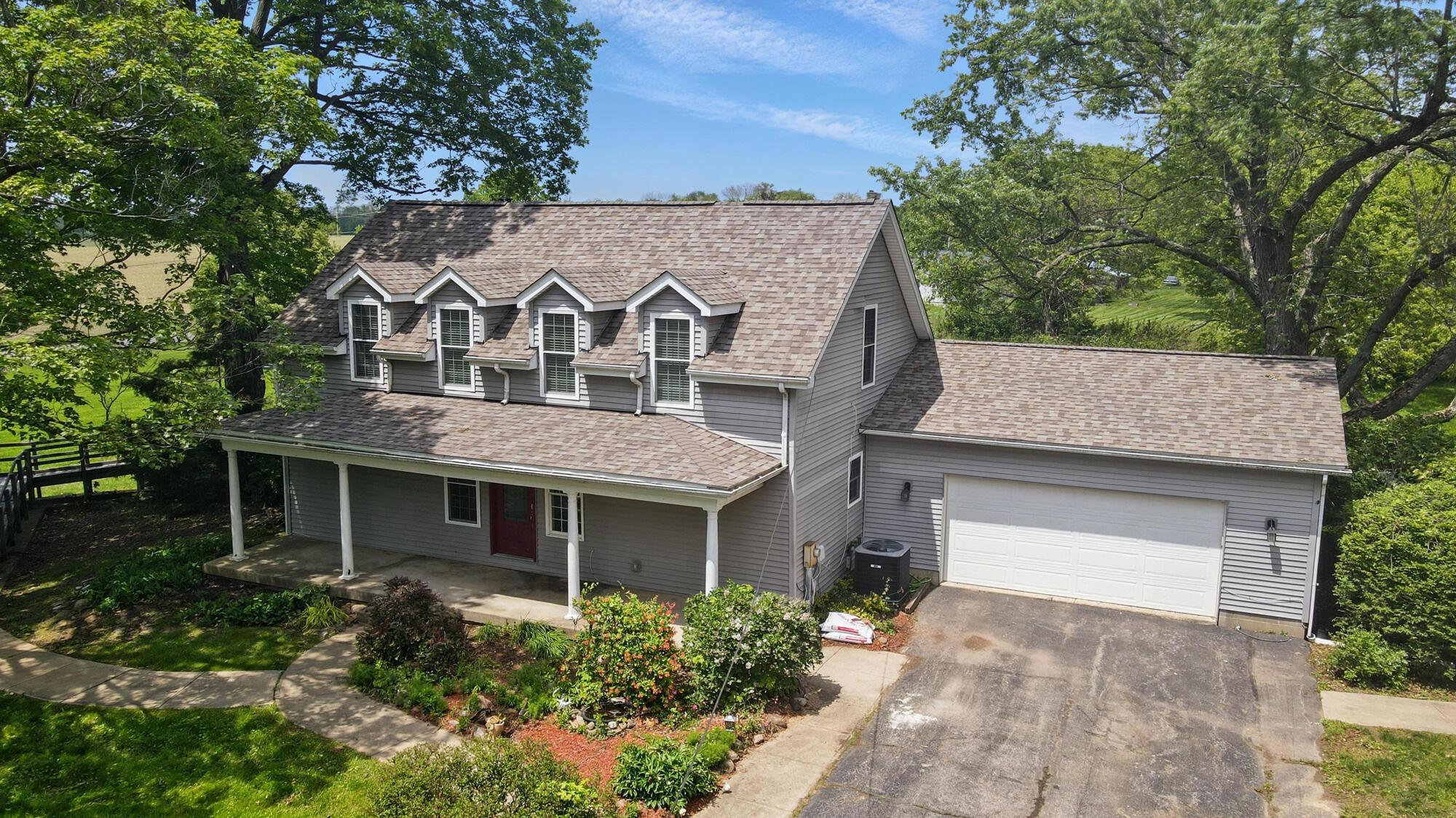 9820 Heimberger Road Northwest Baltimore, OH 43105 - Photo 2 of 81 Aerial Front View - 9820 Heimberger Road NW, Baltimore, OH 43105