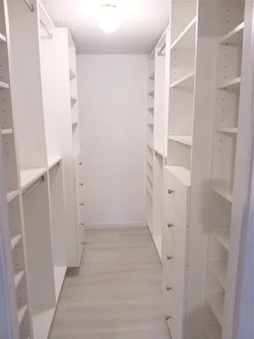a view of closet area