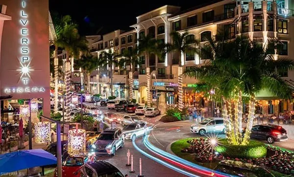 a view of a swimming pool next to a building