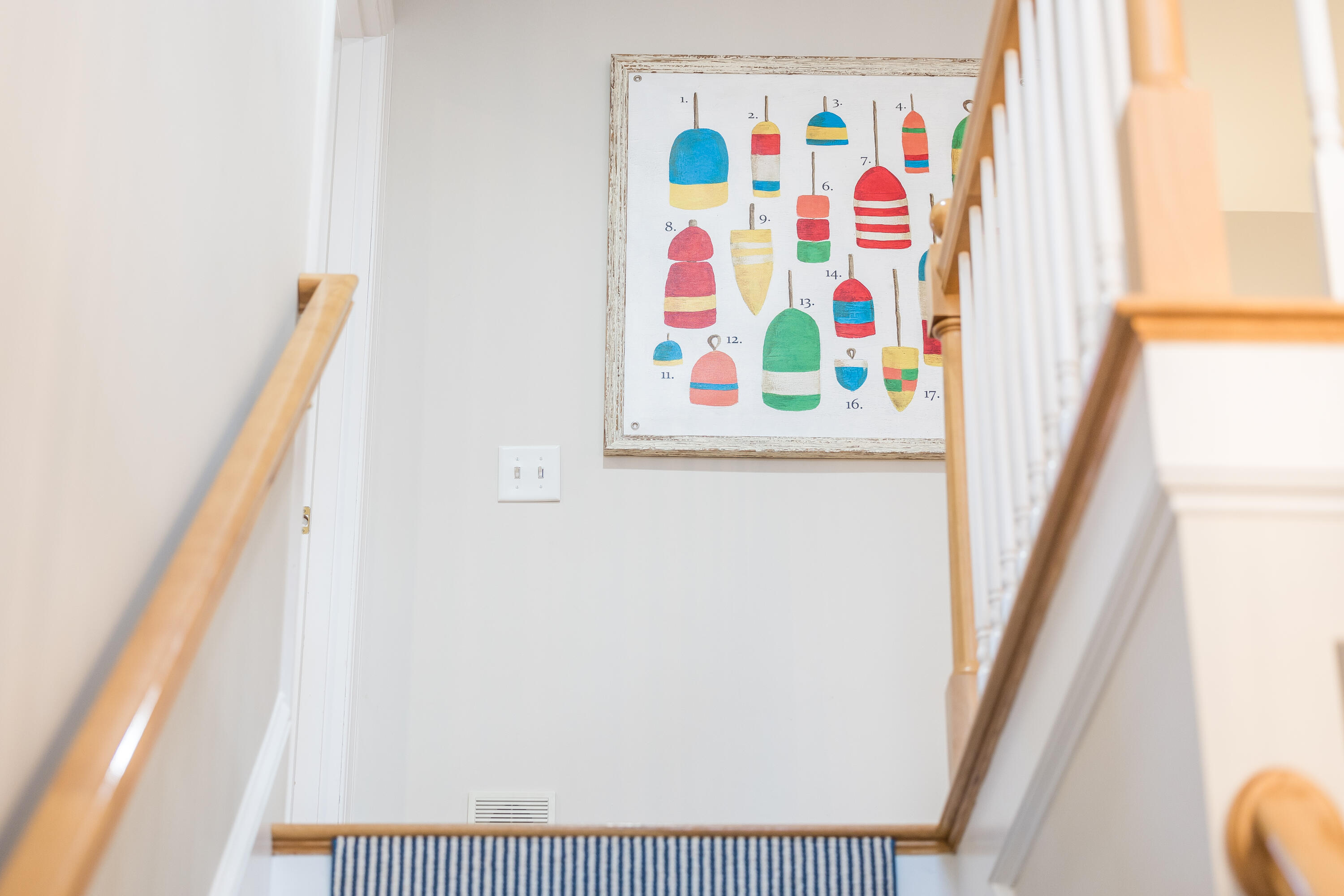 9 Ridgewood Road Orleans, MA 02653 - Photo 6 of 81 a hallway with painting on the wall and a window
