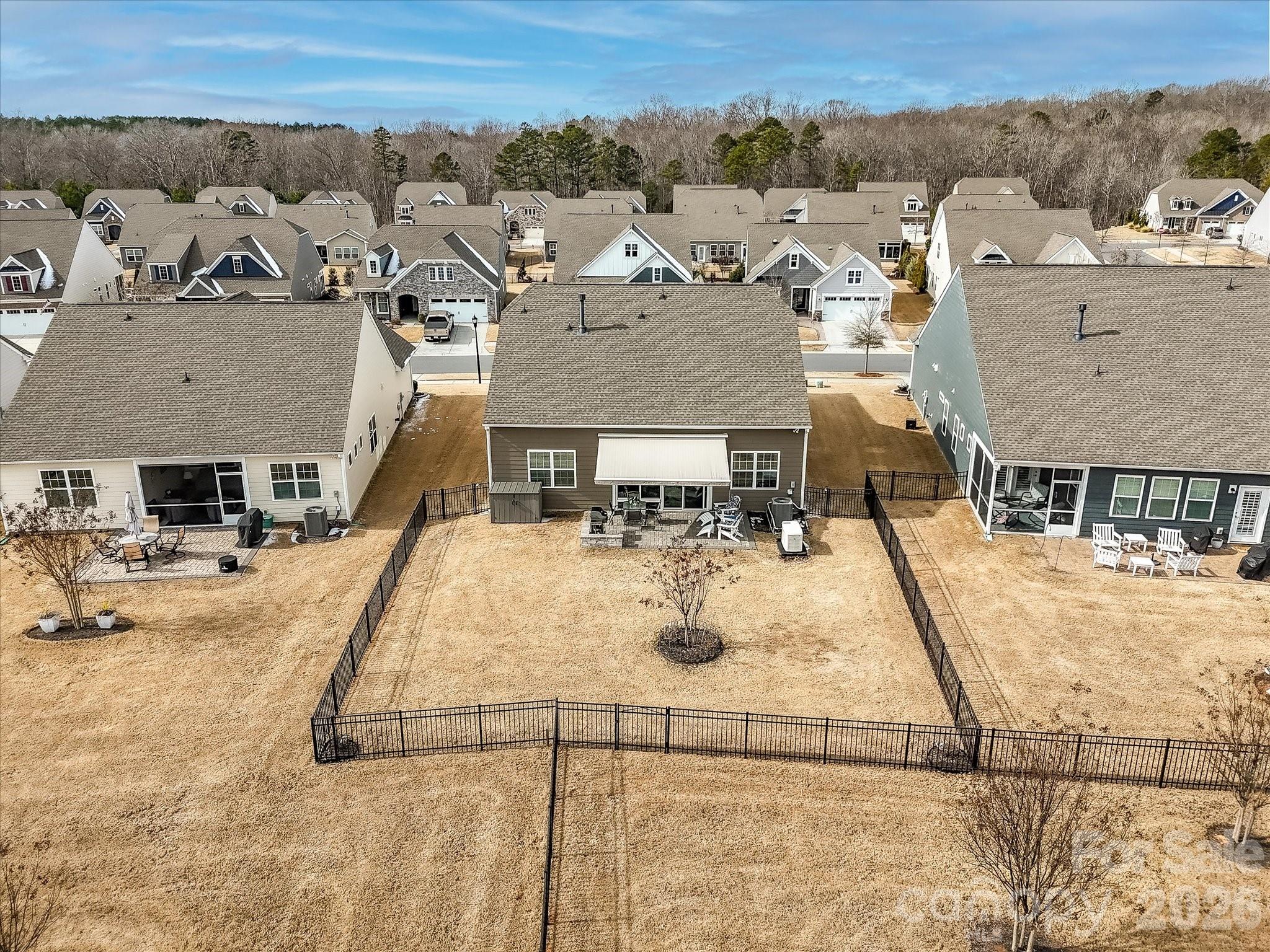 3302 Oliver Stanley Trail Lancaster, SC 29720 - Photo 38 of 48 an aerial view of a house with swimming pool