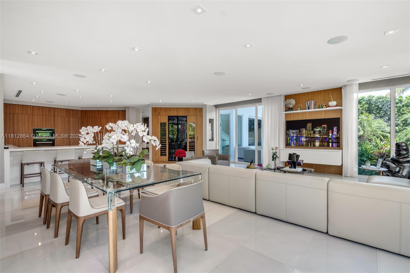 420 Island Drive Key Biscayne, FL 33149 - Photo 23 of 84 a view of a dining room with furniture and window