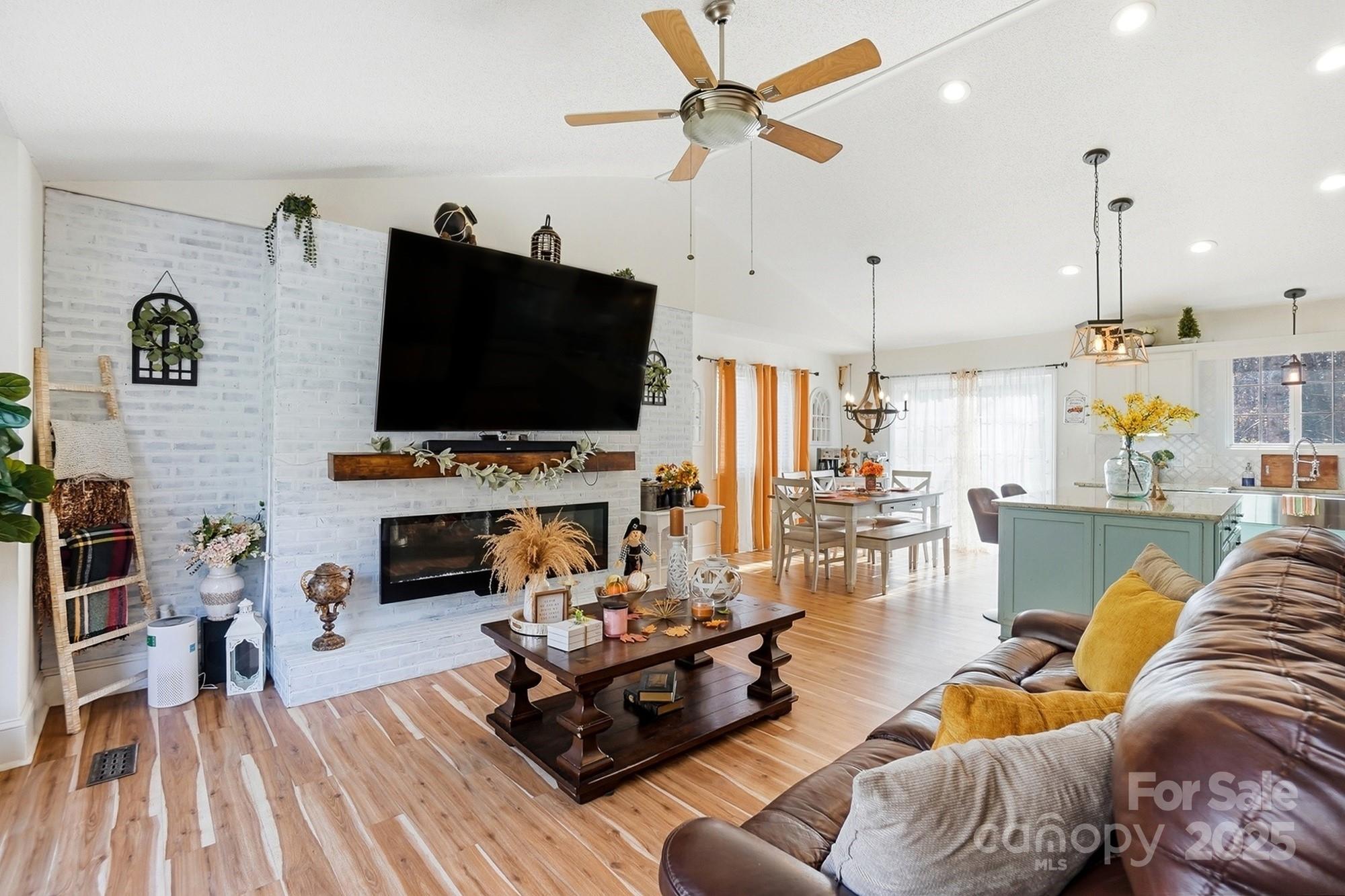 2012 Bethlehem Road Kings Mountain, NC 28086 - Photo 14 of 45 a living room with furniture and a flat screen tv