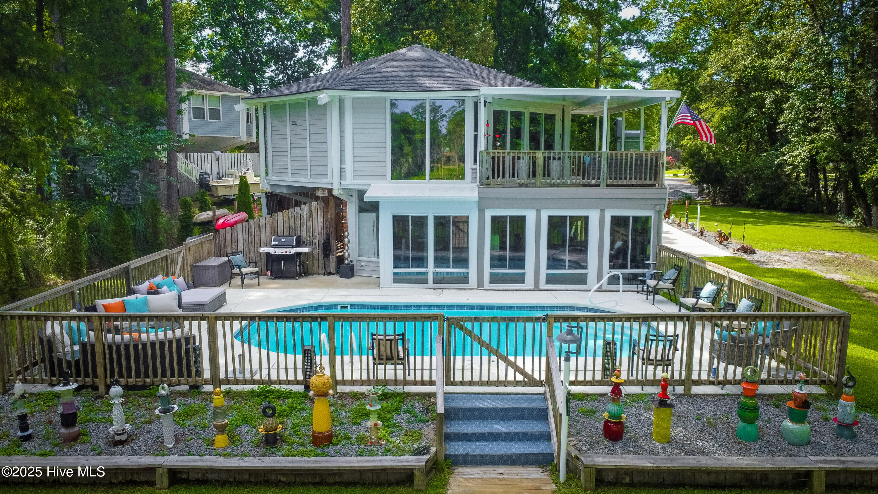 210 Gangplank Road New Bern, NC 28562 - Photo 30 of 86 Back of Home & Pool