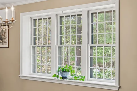 a view of a window in a room