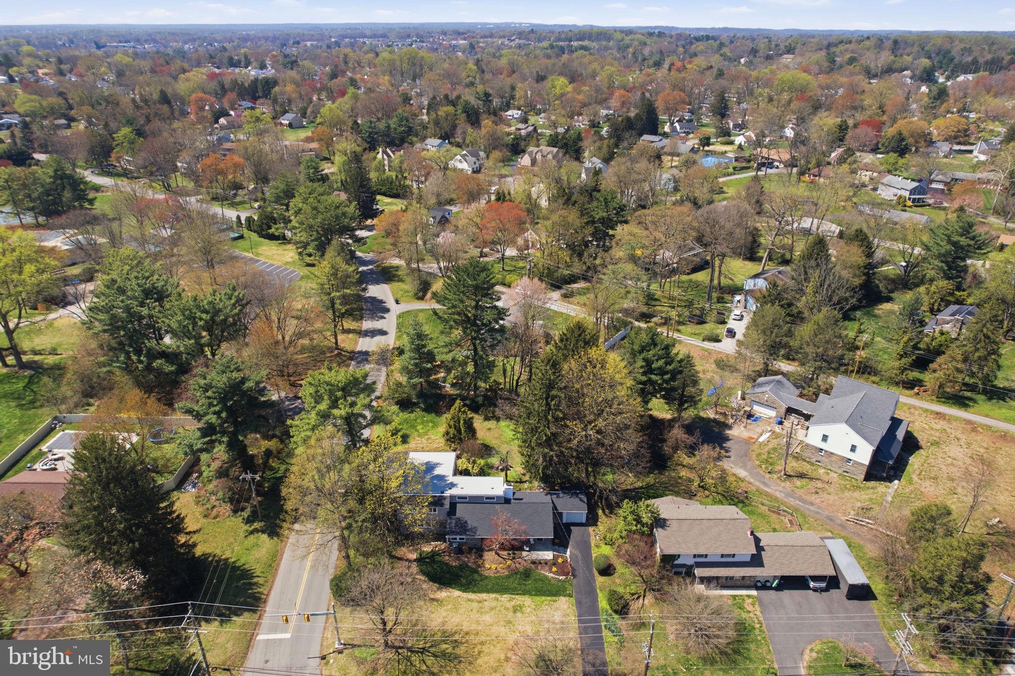 409 South Providence Road Wallingford, PA 19086 - Photo 101 of 106 Charming suburban landscape in spring.