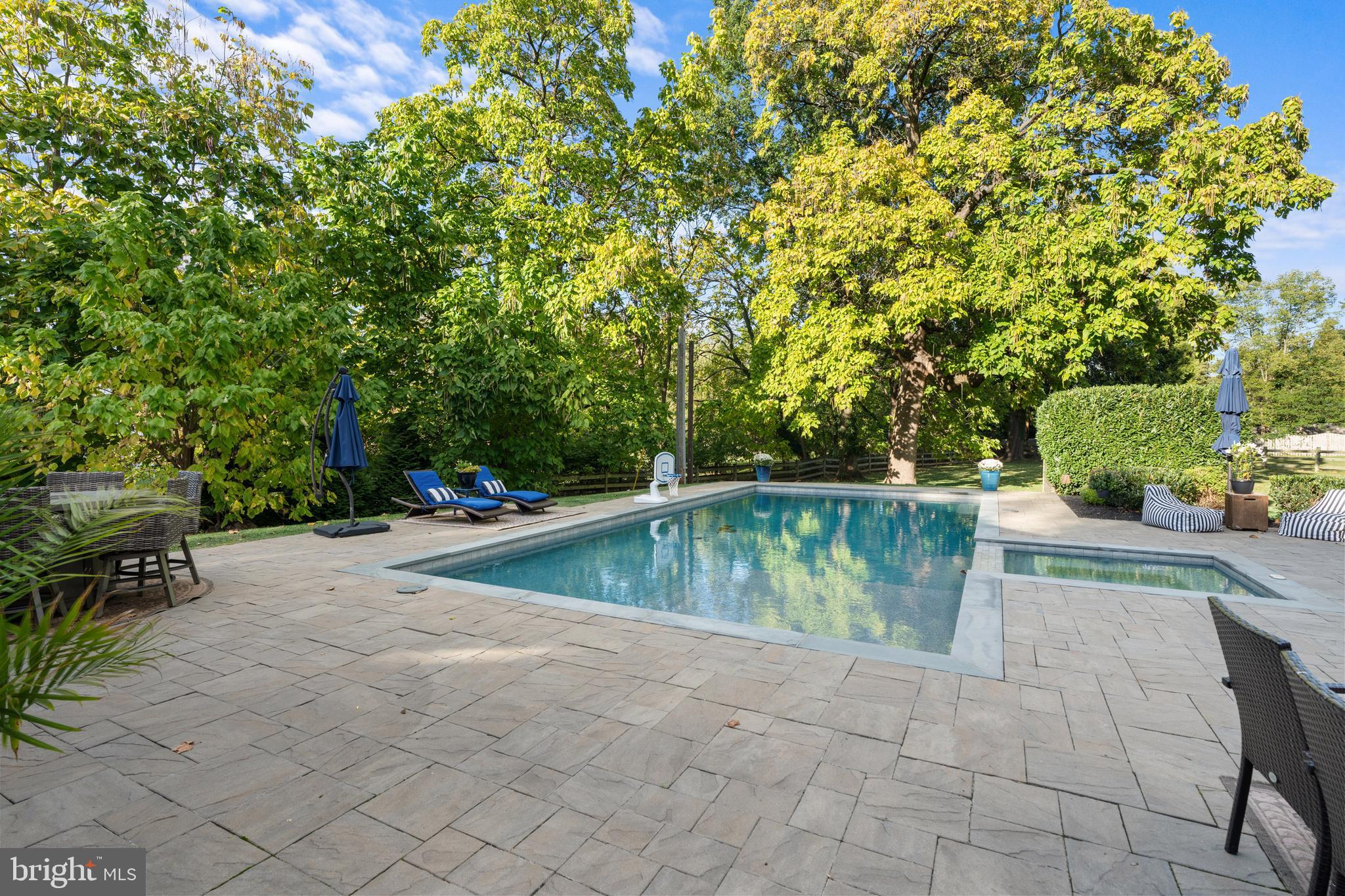 1141 Lafayette Road Wayne, PA 19087 - Photo 46 of 64 a view of backyard with swimming pool and seating space