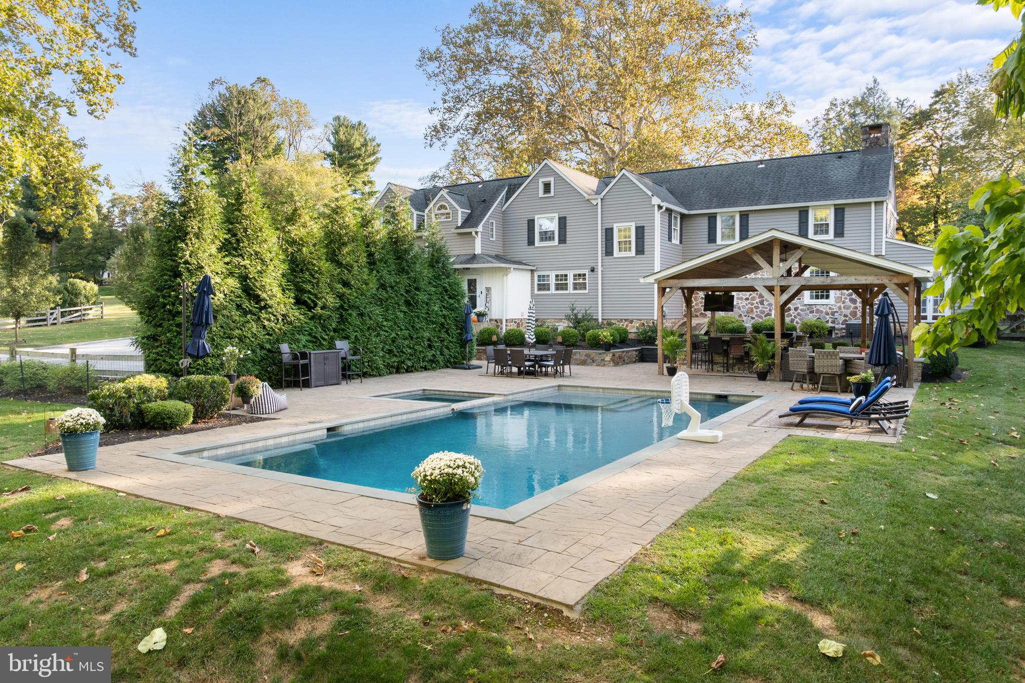 1141 Lafayette Road Wayne, PA 19087 - Photo 55 of 64 a swimming pool with outdoor seating and yard