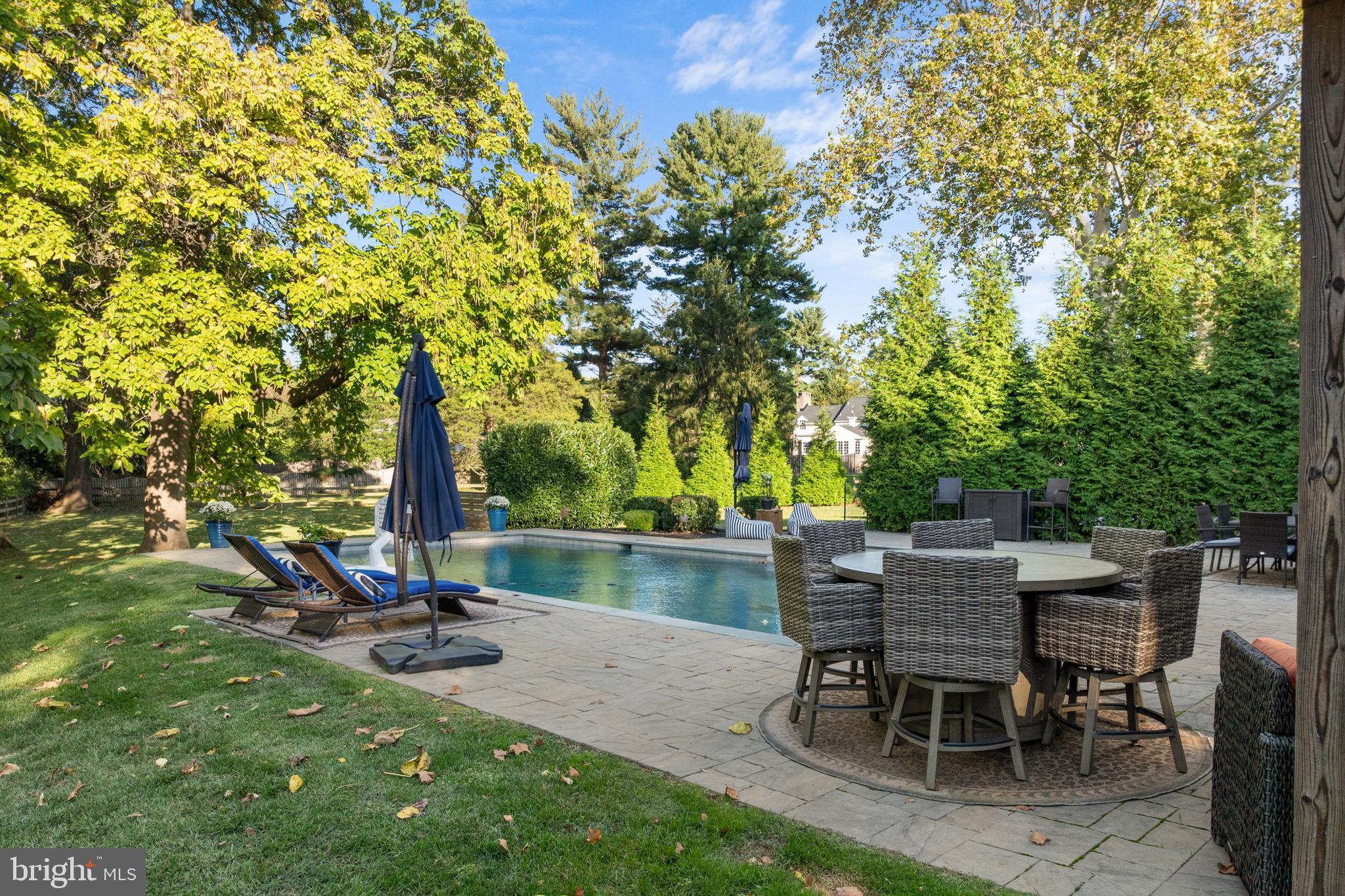 1141 Lafayette Road Wayne, PA 19087 - Photo 56 of 64 a view of a table and chairs in the garden