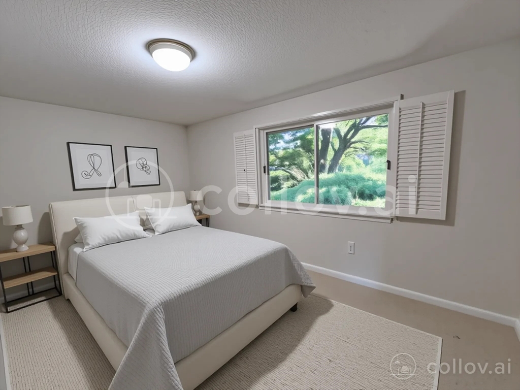 17 Beal's Cove Road, Unit A Hingham, MA 02043 - Photo 23 of 31 a bedroom with a bed and a night stand