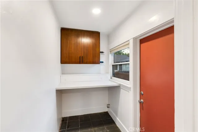 a view of storage and utility room