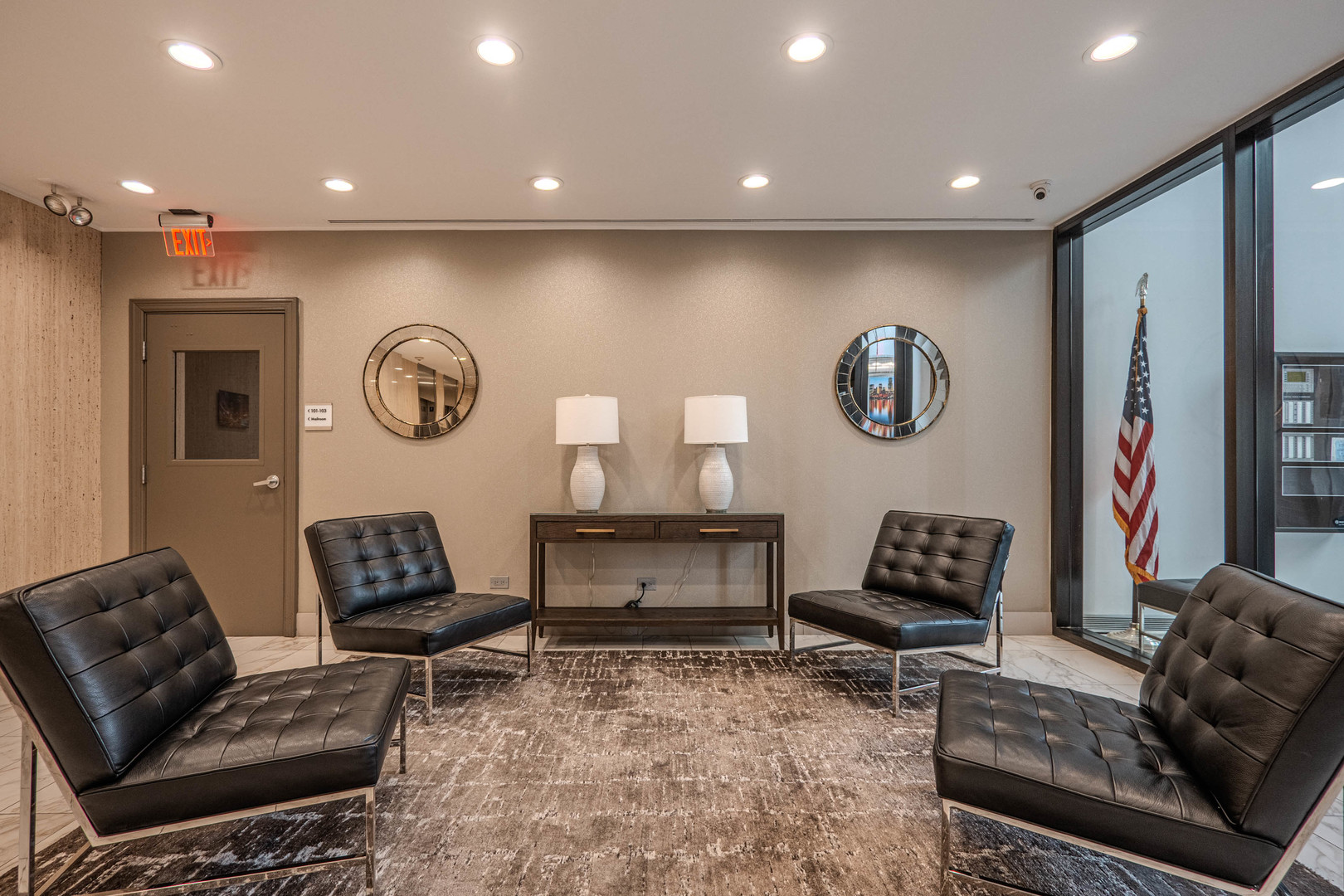 525 West Hawthorne Place, Unit 101 Chicago, IL 60657 - Photo 6 of 28 a living room with furniture and a large window