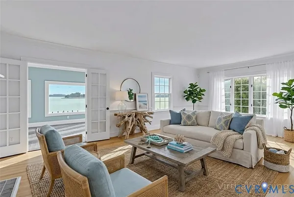 a view of empty room with fireplace