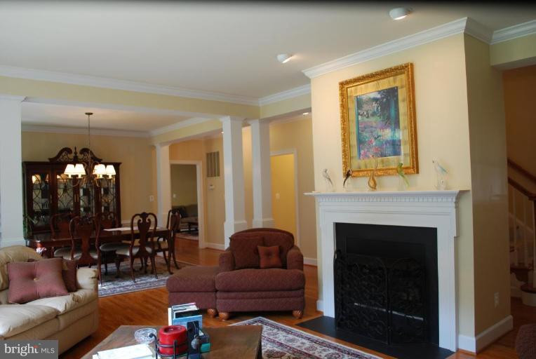 1694 Beulah Road Vienna, VA 22182 - Photo 15 of 30 Elegant but Warm Living Room with Gas Fireplace