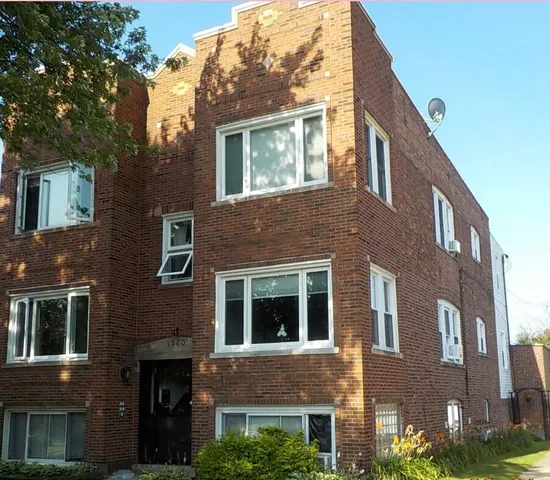 a front view of a multi story building