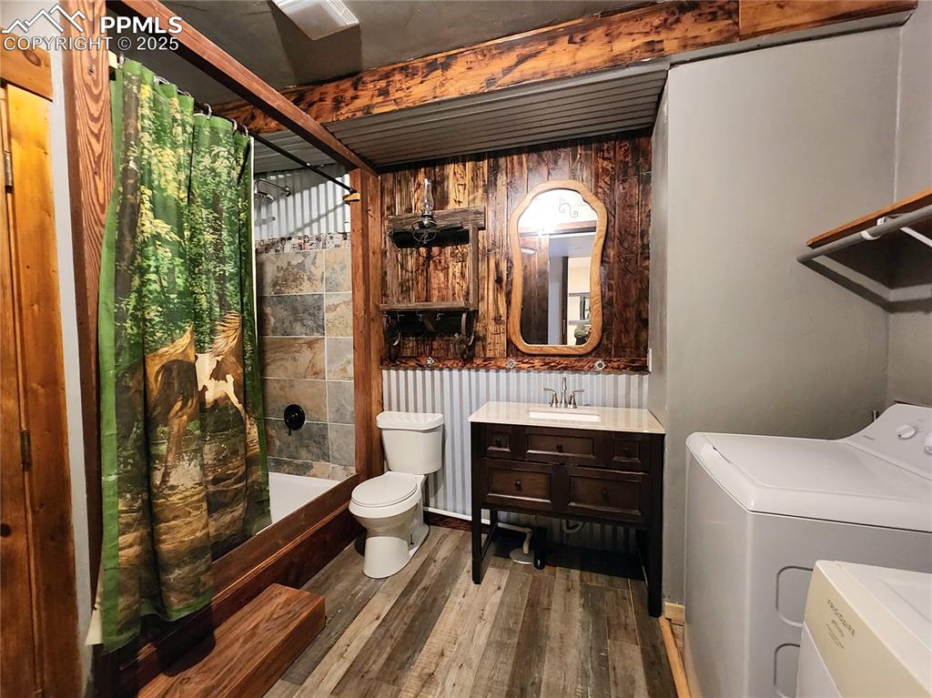 1226 E Path Cotopaxi, CO 81223 - Photo 34 of 49 New vanity!This beautiful rustic bath/laundry room is very cozy and warm